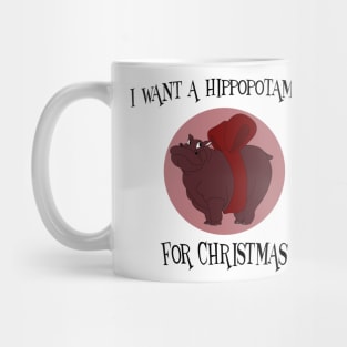 Hippopotamus for Christmas Mug